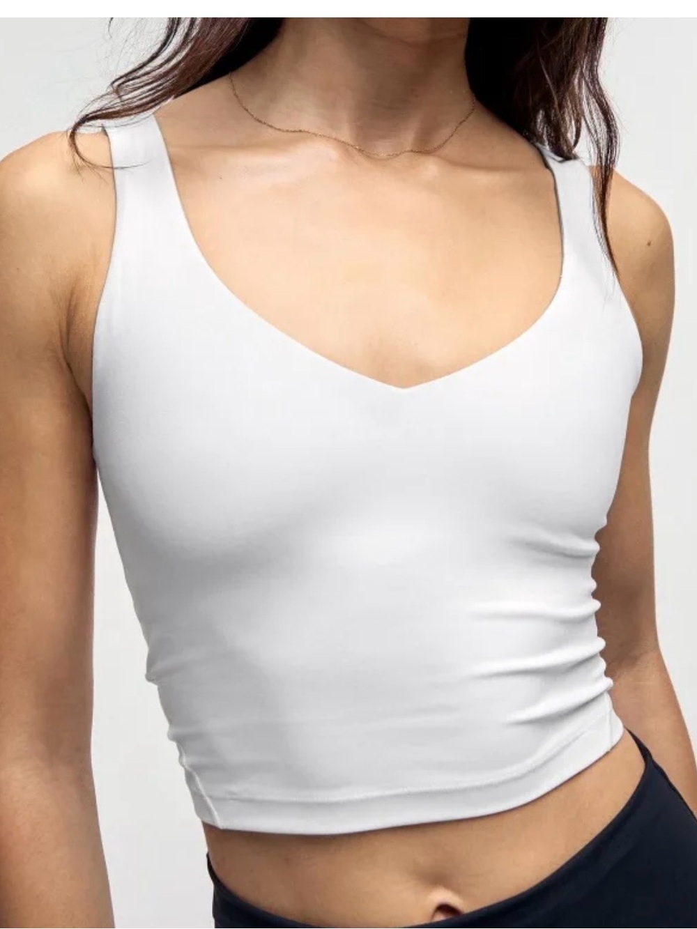 lululemon athletica Align White Crop Tank size 6